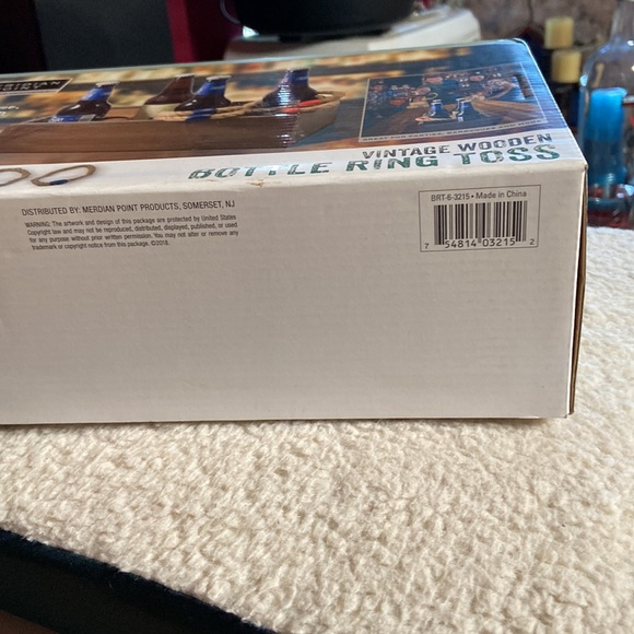 Vintage wooden Bottle ring toss game - Picture 4 of 4